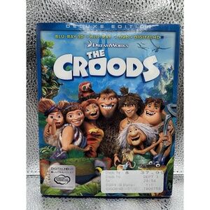 The Croods (Blu-ray/DVD, 2013) 3-Disc Deluxe Edition + Digital Copy